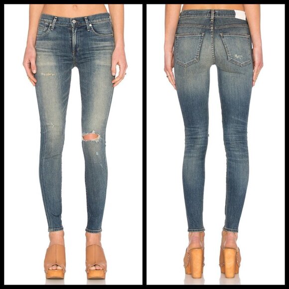 💕CITIZENS OF HUMANITY💕 Rocket High Rise Skinny Jeans Break Em In 29 NWT - Picture 5 of 8